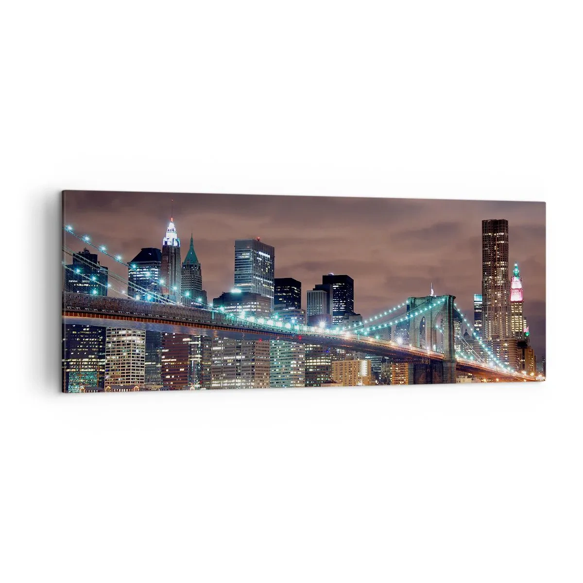 Canvas picture - Big City Lights - 140x50 cm