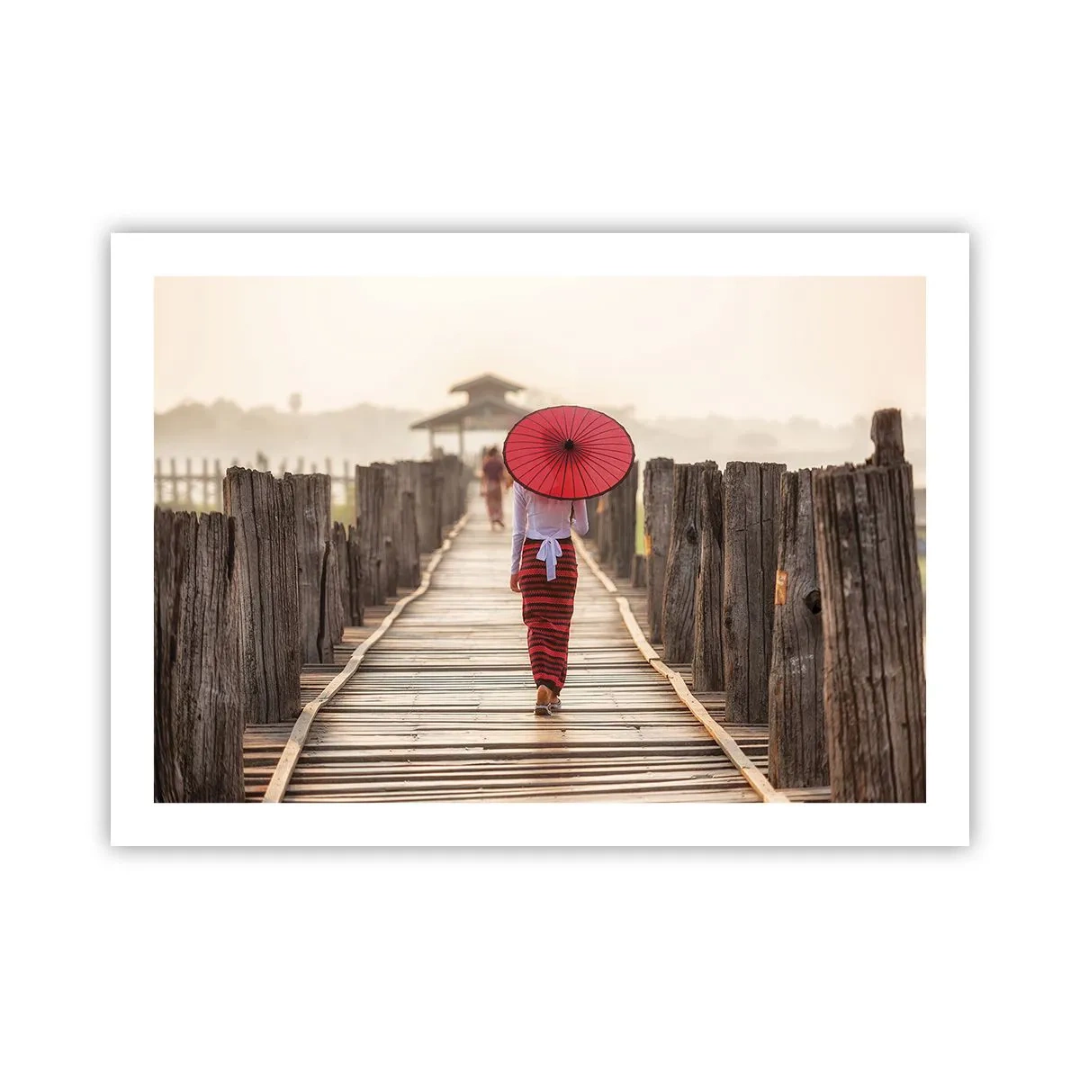 Poster - On an Old Bridge - 70x50 cm