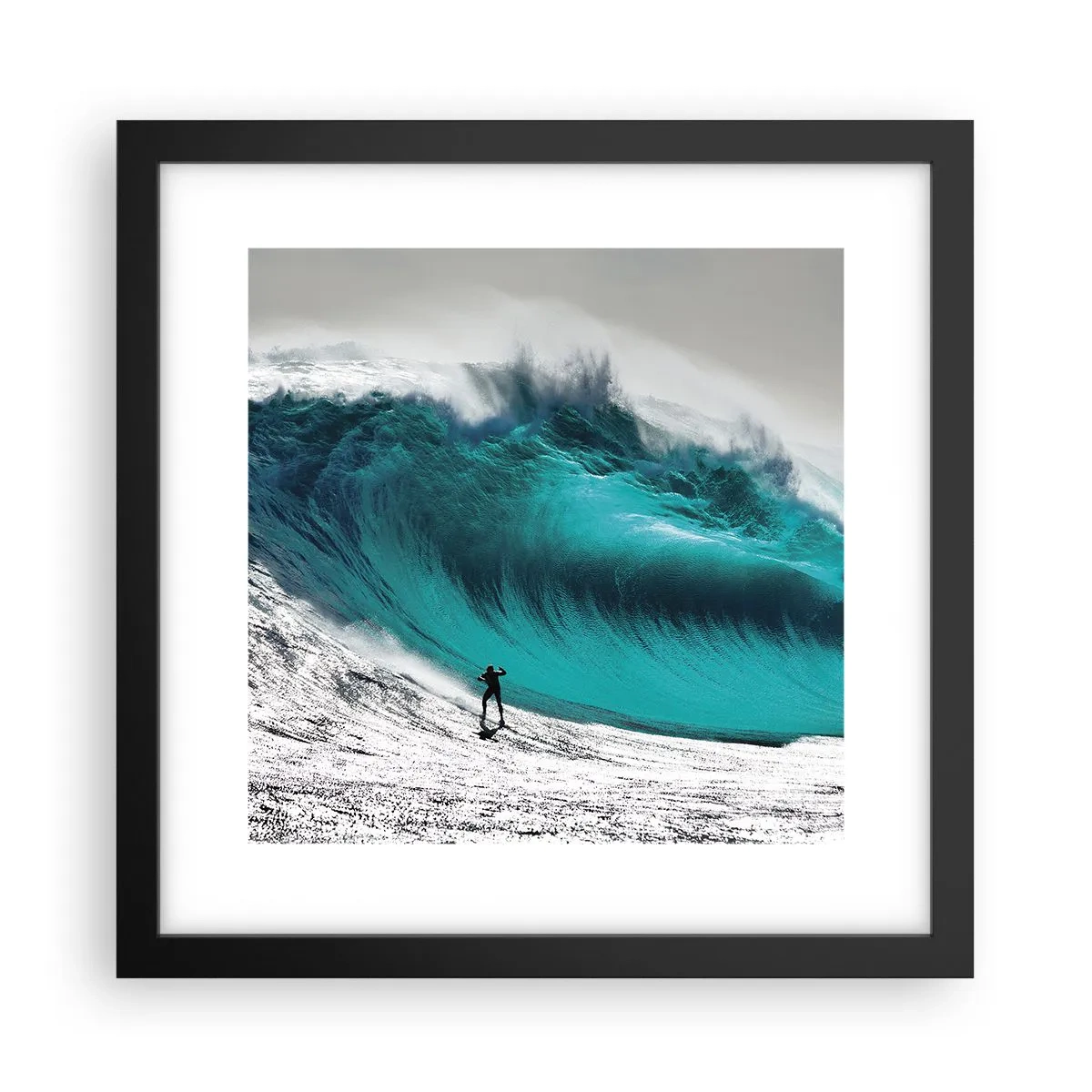 Poster in black frame - Challenge Accepted - 30x30 cm