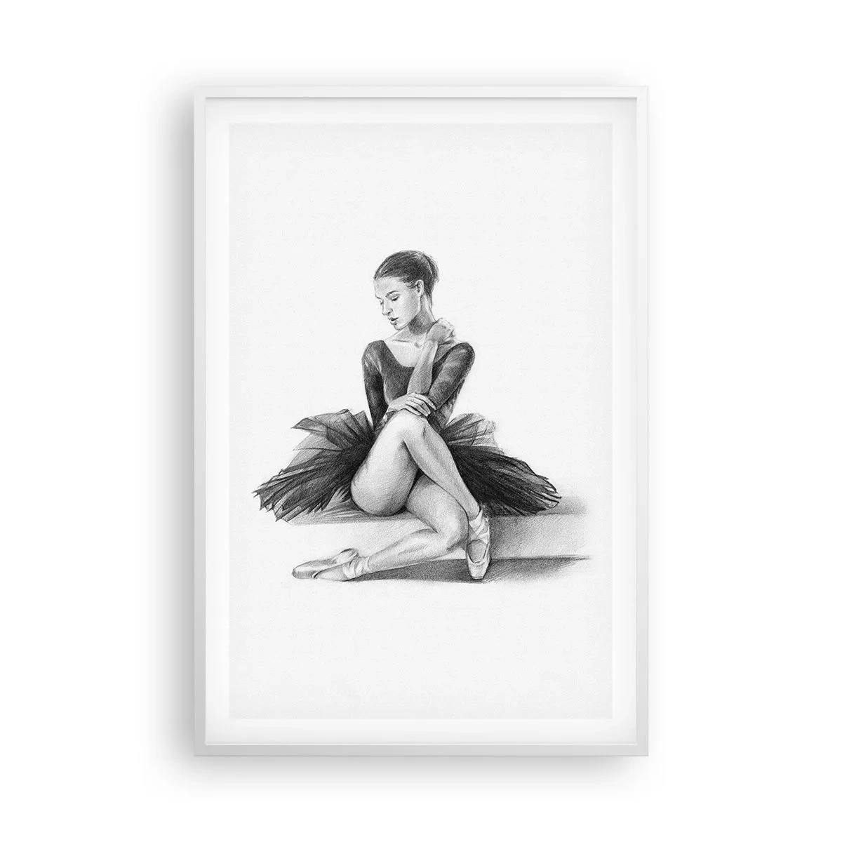 Poster in white frmae - Enchanted by a Dance - 61x91 cm