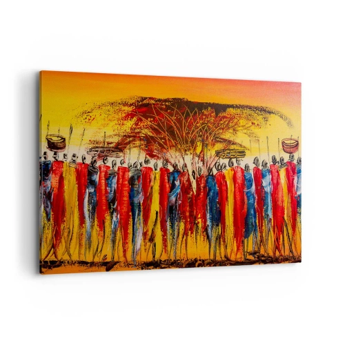 Canvas picture - Marching in the Rhythm of Tam-tam - 120x80 cm
