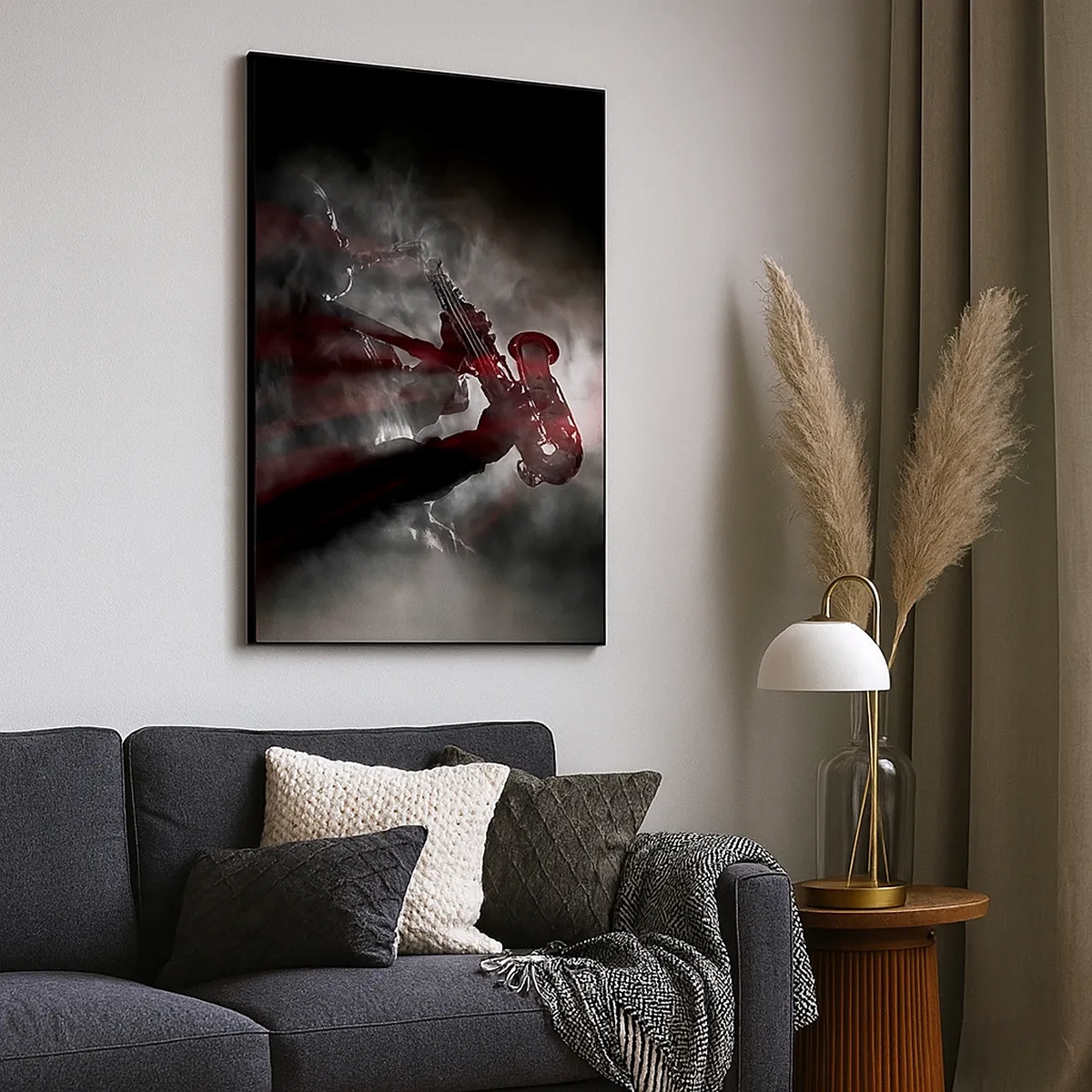 Canvas picture - Lost in the Fog of Jazz - 50x70 cm