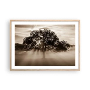 Poster in light oak frame - Tree of Good Knowledge - 70x50 cm