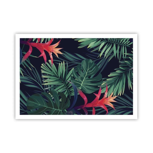 Poster - Burn in Green - 100x70 cm