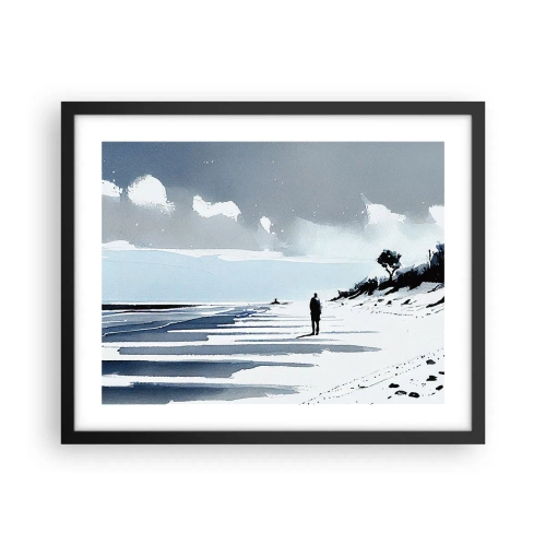 Poster in black frame - All Alone - 50x40 cm