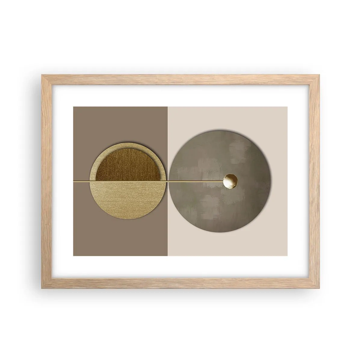 Poster in light oak frame - Perfect Balance - 40x30 cm