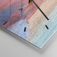 Clock face with lines