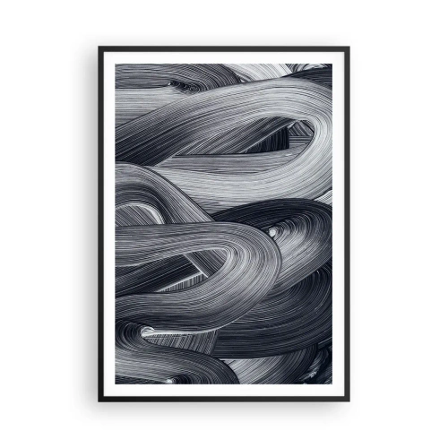 Poster in black frame - Fluidity of Reality - 70x100 cm
