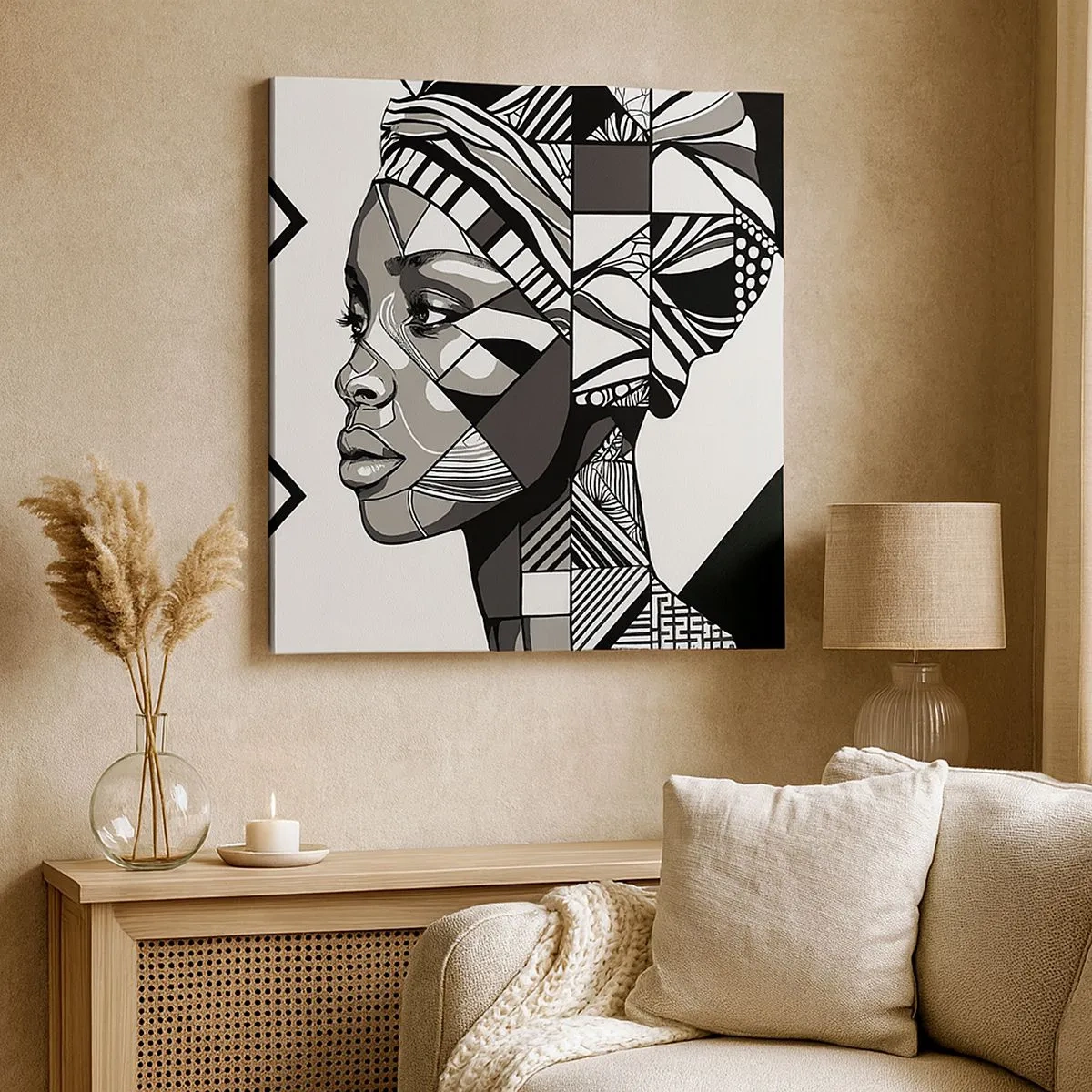 Canvas picture - Ethnic Portrait - 30x30 cm