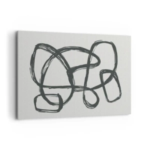 Canvas picture - Abstract in Loops - 100x70 cm