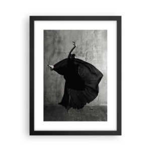 Poster in black frame - Full of Passion - 30x40 cm