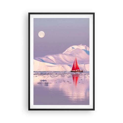 Poster in black frame - Heat of the Sail, Cold of the Ice - 61x91 cm