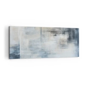 Canvas picture - Behind the Curtain of Blue - 120x50 cm