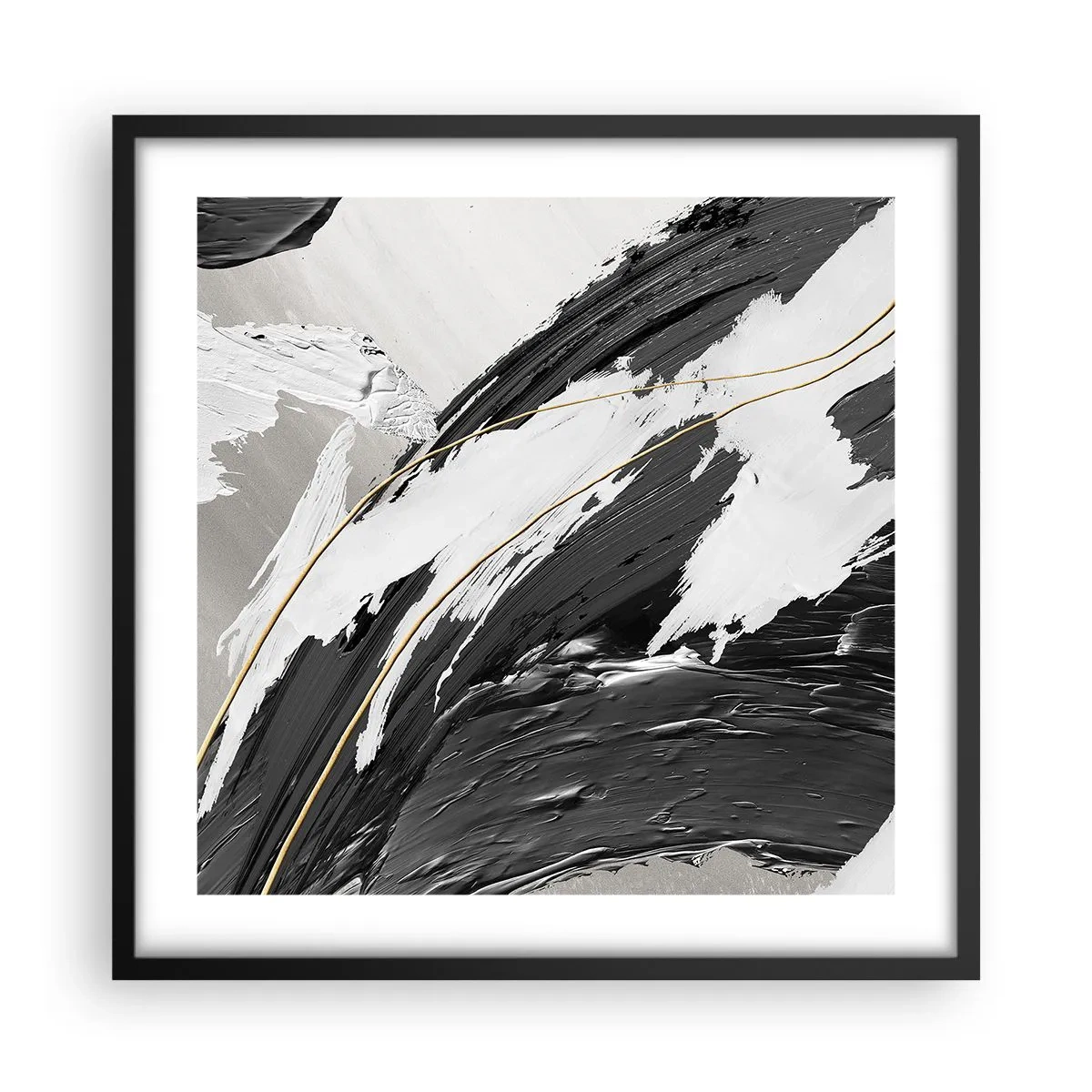Poster in black frame - Abstract with Flair - 50x50 cm