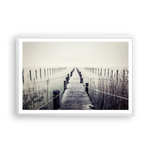 Poster in white frmae - Immerse Yourself in Peace - 91x61 cm