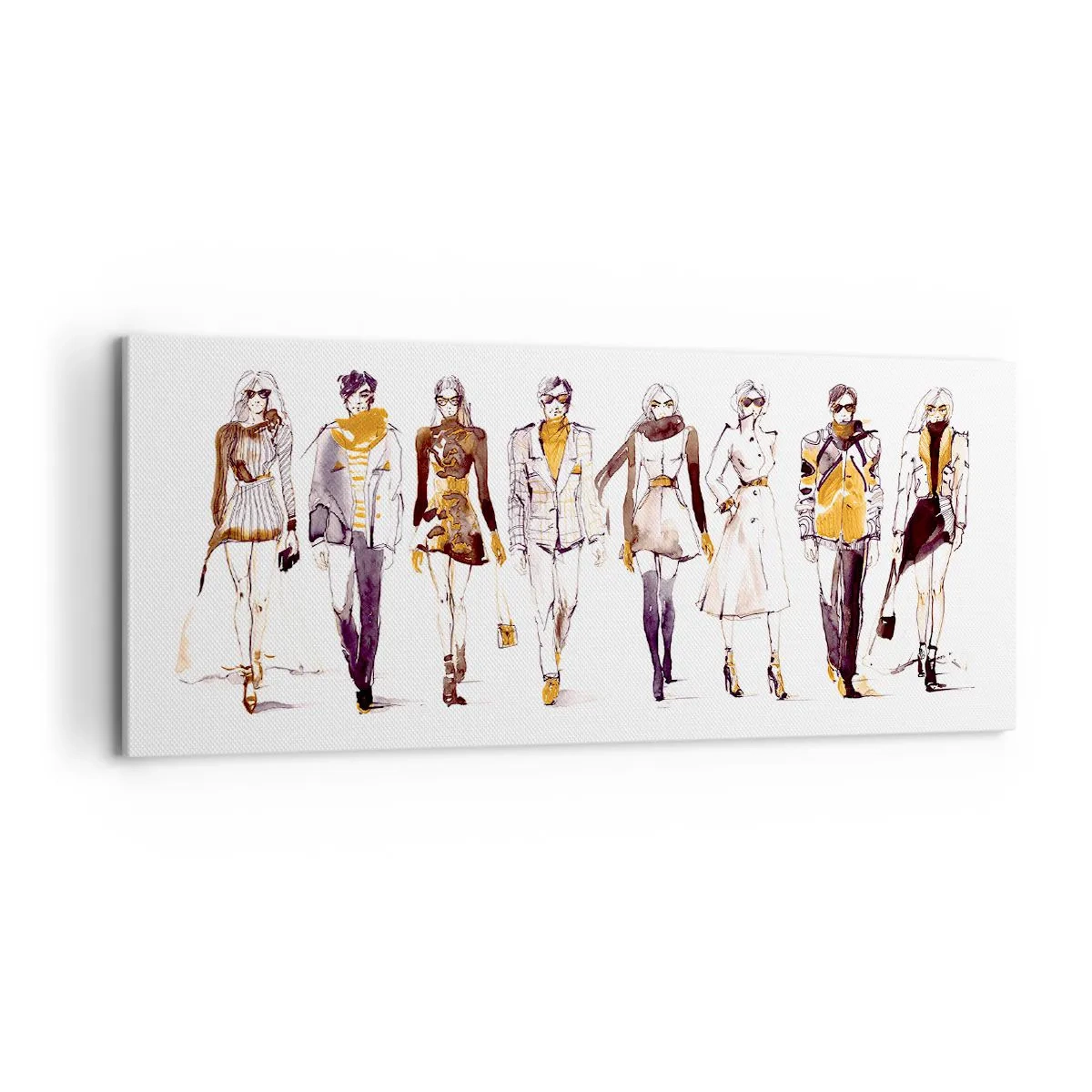 Canvas picture - Natural Elegance on Catwalk - 100x40 cm
