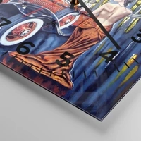 Clock face with numbers