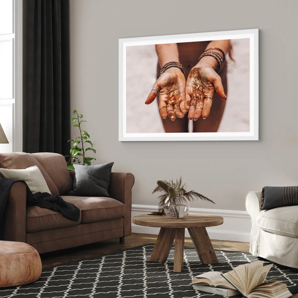 Poster in white frmae - Gift for You - 70x50 cm