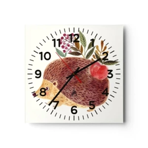 Wall clock - Clock on glass - And Now You Like Me! - 40x40 cm