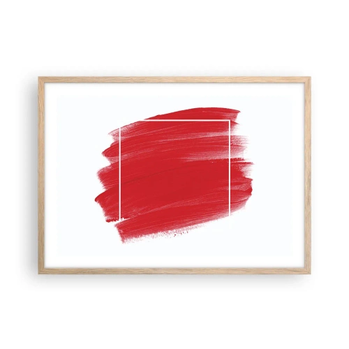 Poster in light oak frame - Without a Frame - 70x50 cm