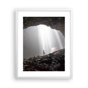 Poster in white frmae - Luminous Grotto - 40x50 cm