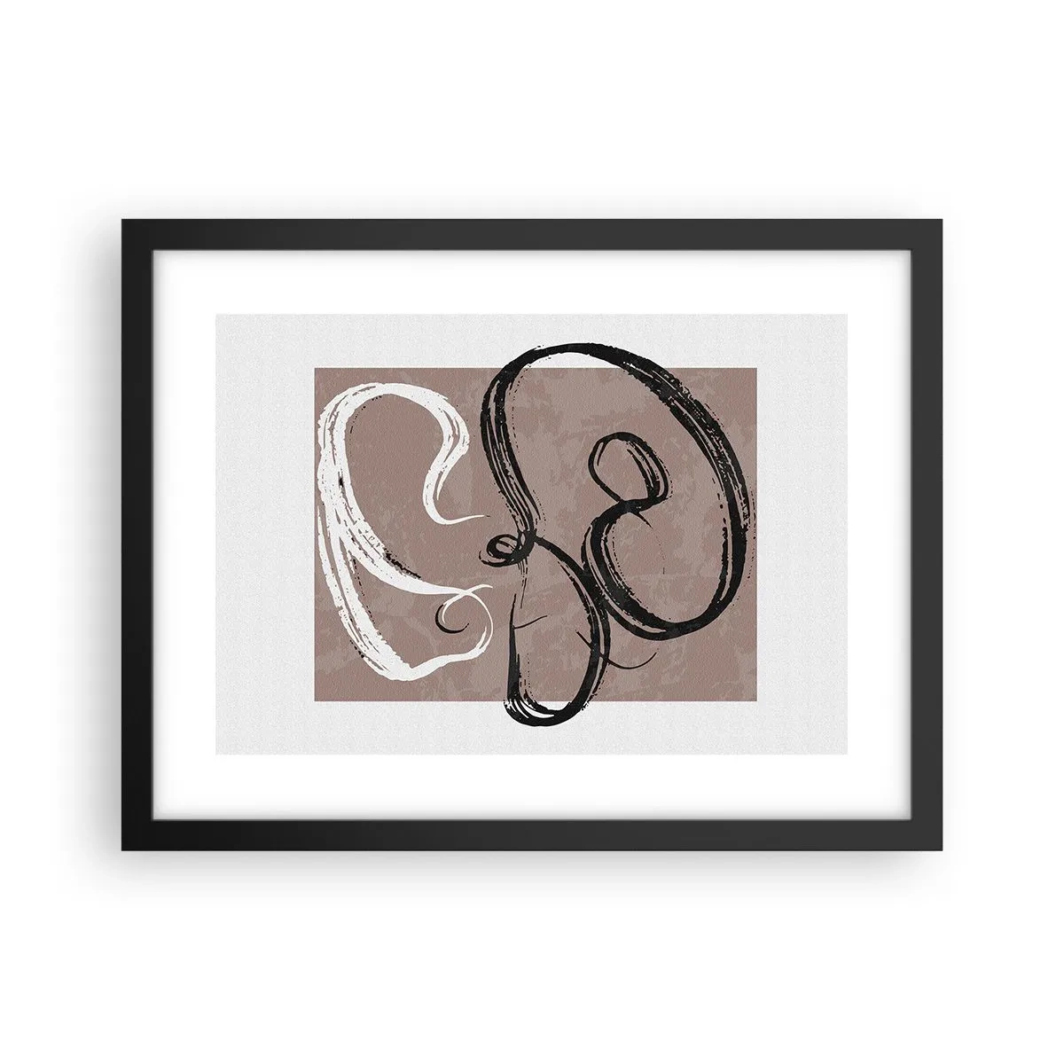Poster in black frame - Composition -In Search of Completeness - 40x30 cm