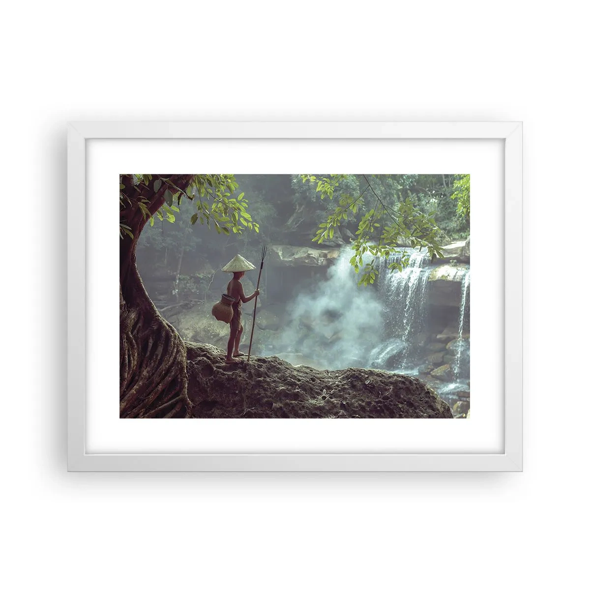 Poster in white frmae - Friends with Nature - 40x30 cm