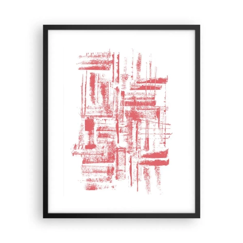 Poster in black frame - Red City - 40x50 cm