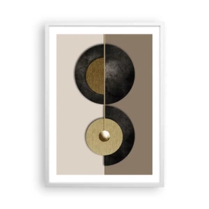 Poster in white frmae - Variations on Wheel - 50x70 cm