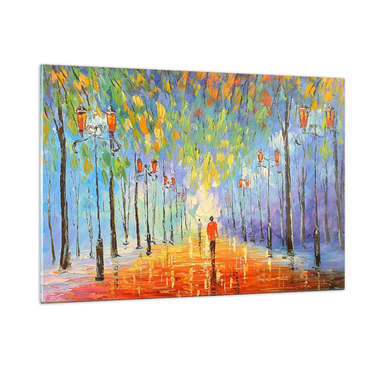Glass picture - Night Rain Song - 120x80 cm