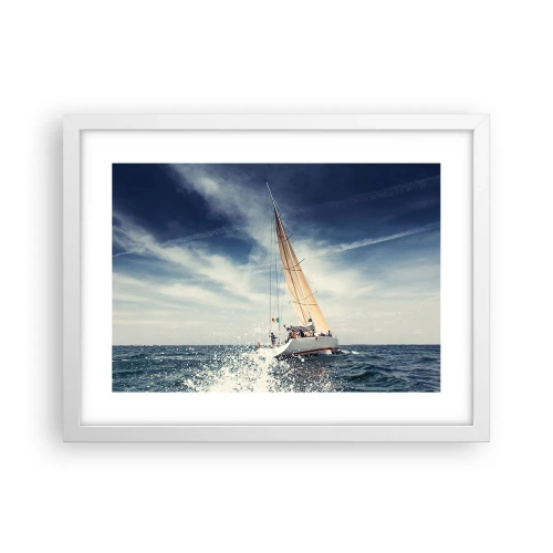 Poster in white frmae - They Won't Catch Us - 40x30 cm