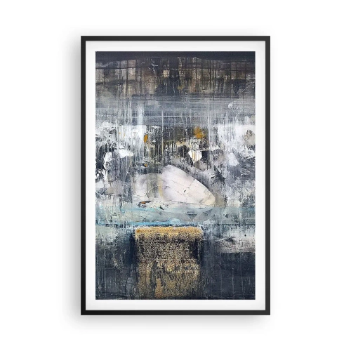 Poster in black frame - Icy Path - 61x91 cm