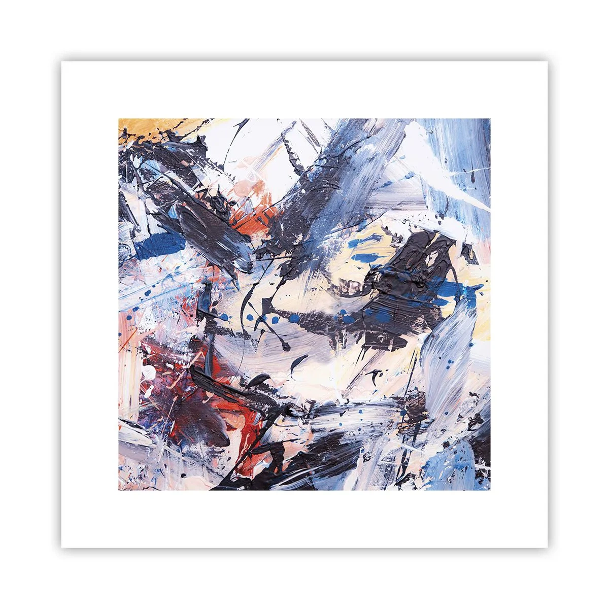 Poster - Crazy Dance of Abstraction - 30x30 cm