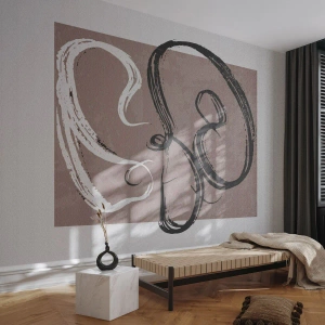 Custom Wallpaper Premium Sand - Composition -In Search of Completeness - Minimalism, Piece, Abstraction