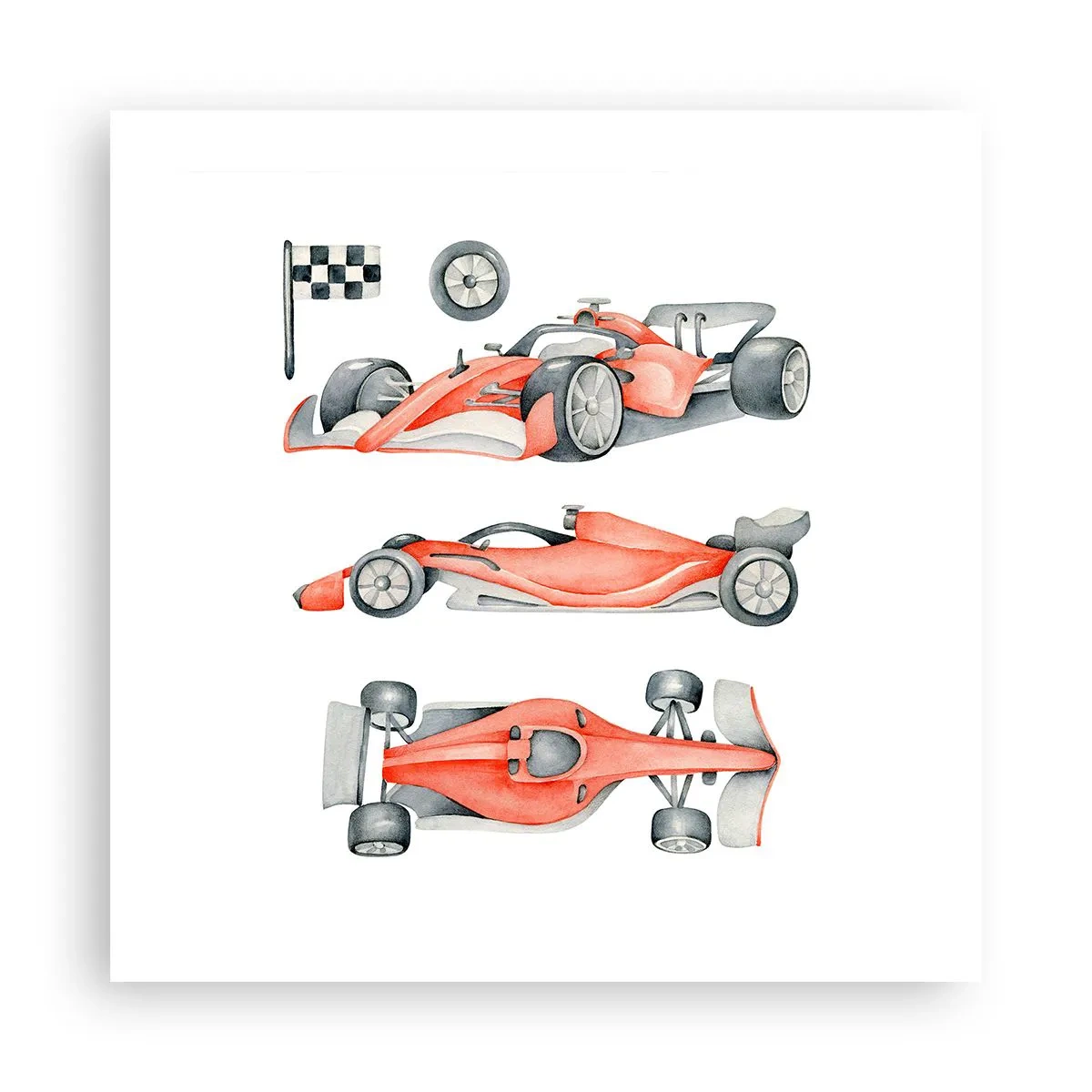 Poster - Race for the Dreams - 50x50 cm
