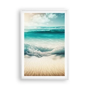 Poster in white frmae - Calm of the Ocean - 61x91 cm