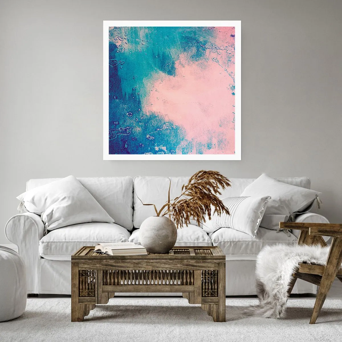 Poster - Blue Hug - 60x60 cm