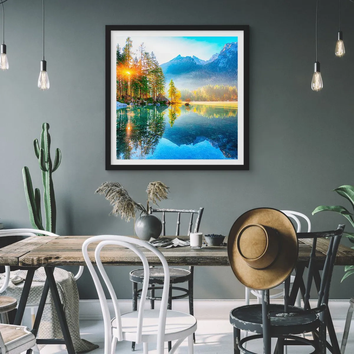 Poster in black frame - Majesty and Sweetness - 60x60 cm