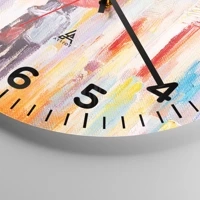 Clock face with numbers