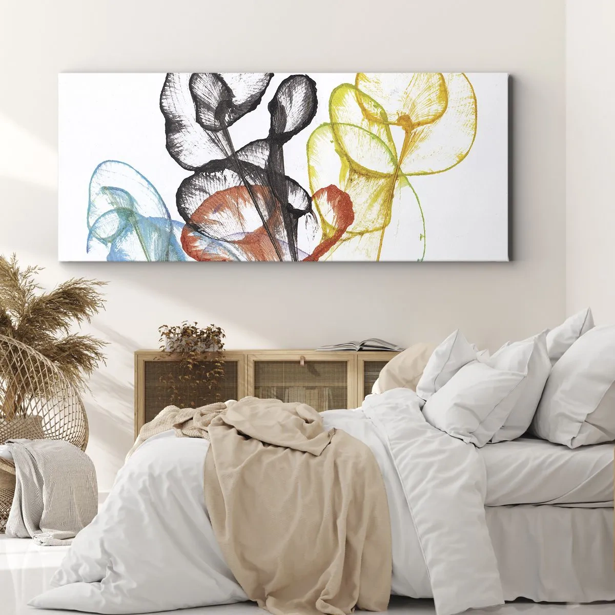 Canvas picture - Flowers with a Soul - 140x50 cm