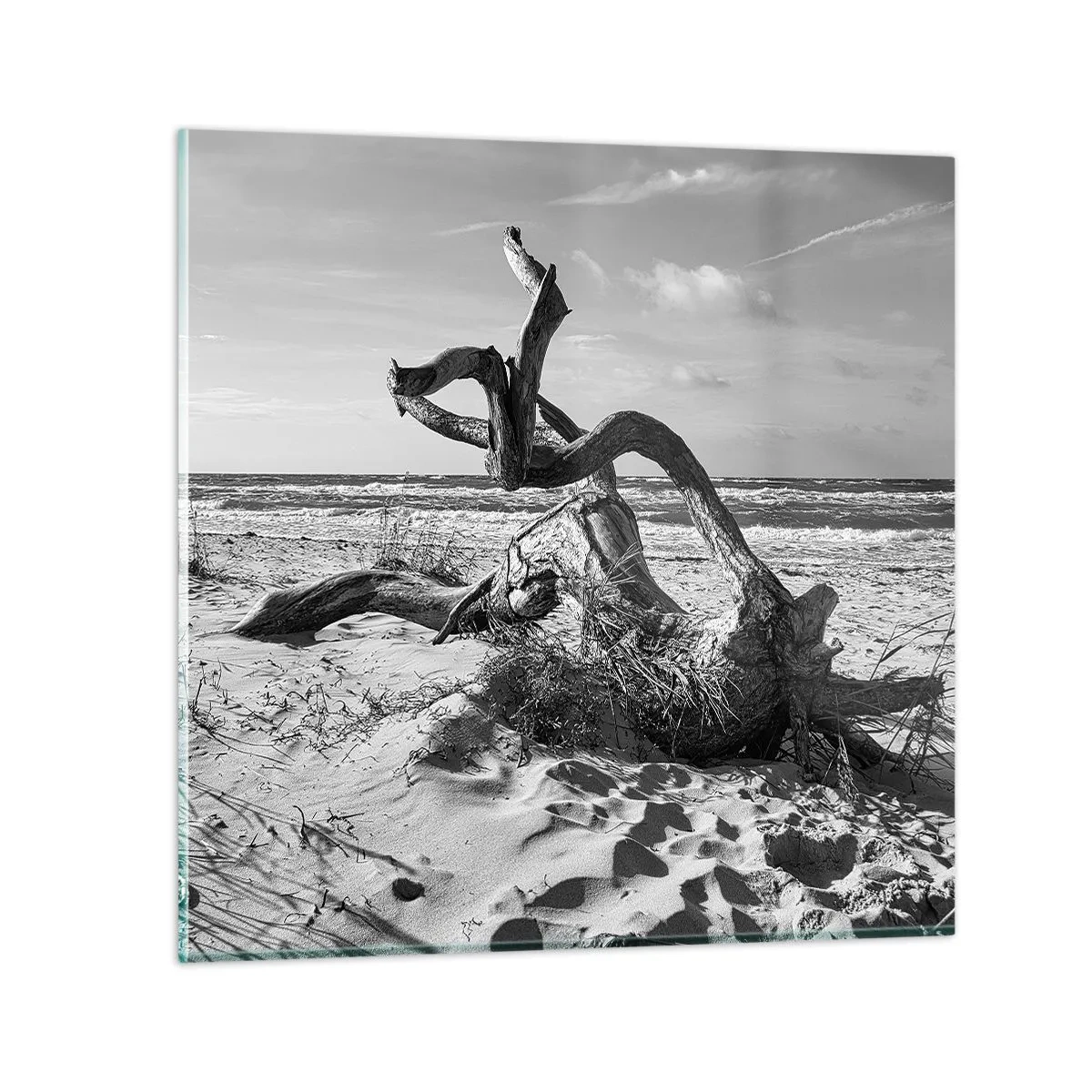 Glass picture - Seaside Sculpture - 40x40 cm