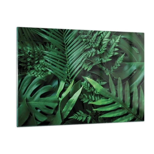 Glass picture - In a Green Hug - 120x80 cm