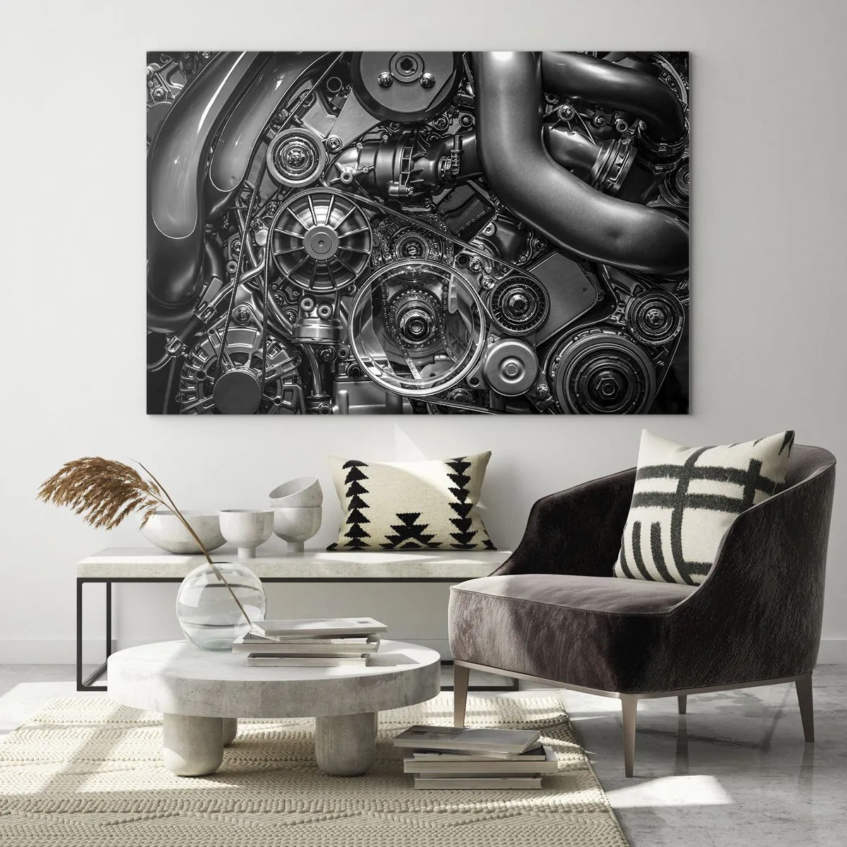 Glass picture - Poetry of Mechanics - 100x70 cm