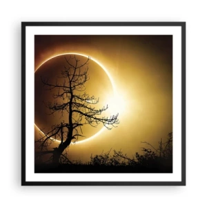Poster in black frame - Total Eclipse - 60x60 cm