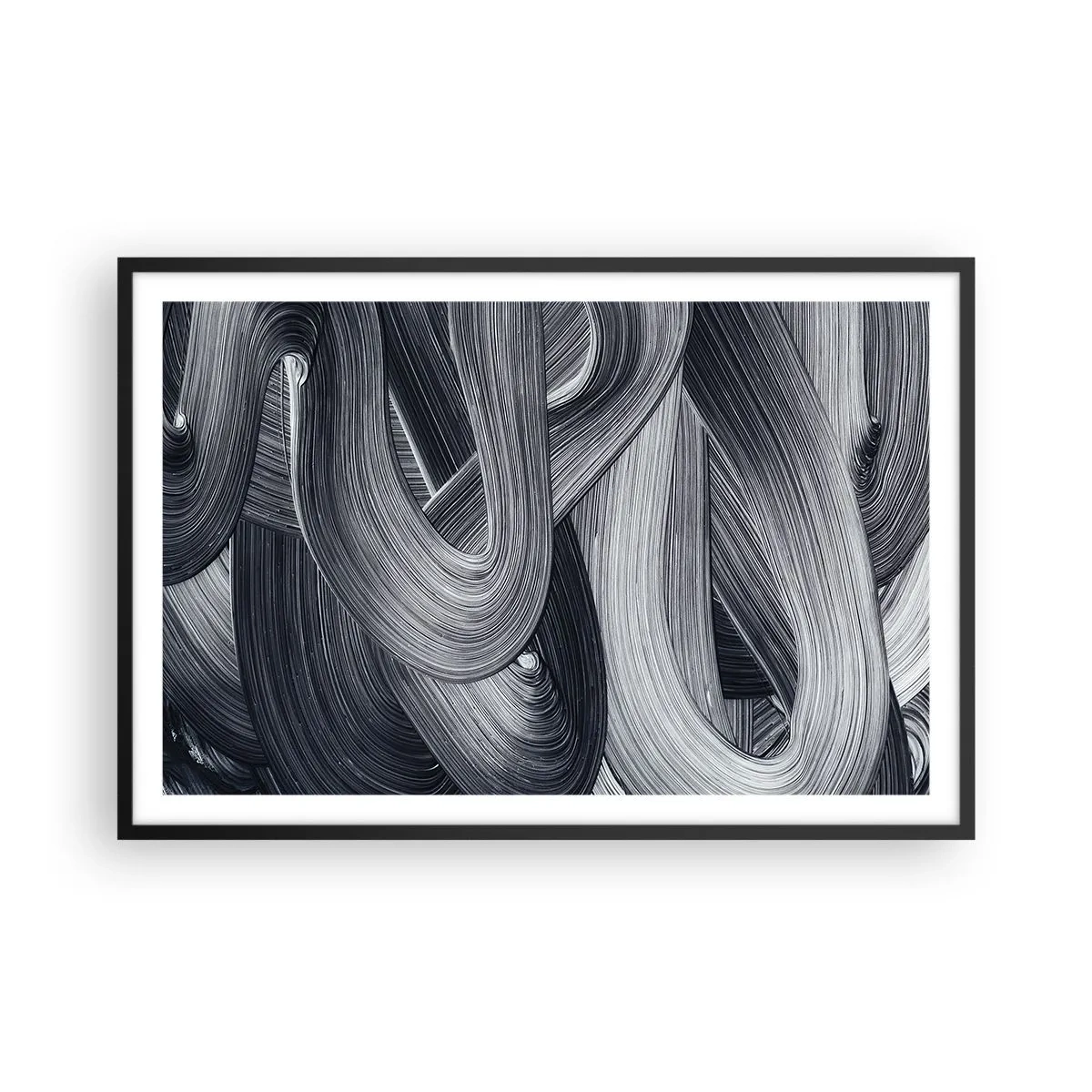 Poster in black frame - Fluidity of Reality - 91x61 cm