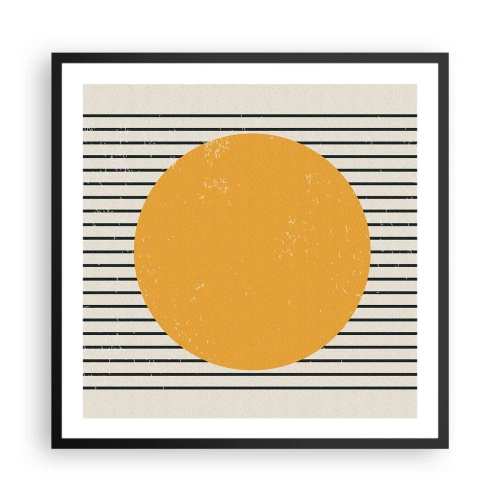 Poster in black frame - Power of Simplicity - 60x60 cm