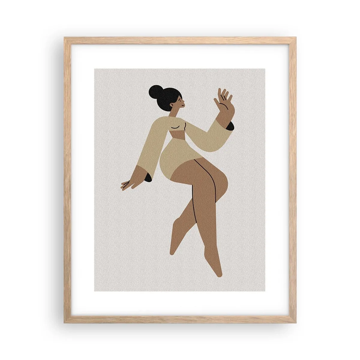 Poster in light oak frame - Shape of Grace - 40x50 cm
