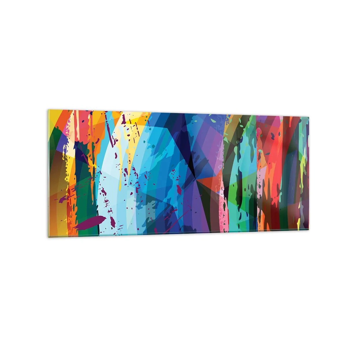 Glass picture - Outburst of Colours - 120x50 cm