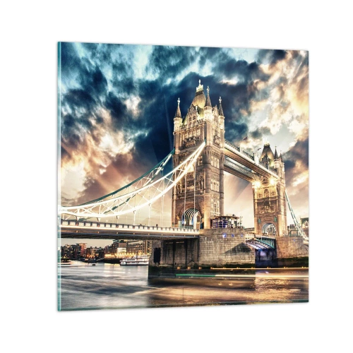 Glass picture - Statue to Victorian Empire - 60x60 cm