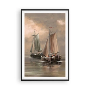 Poster in black frame - Return of Sailors - 61x91 cm